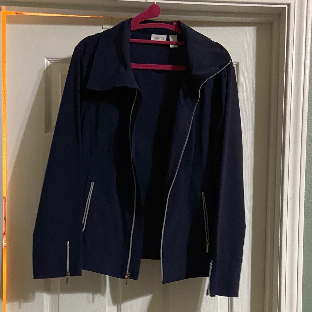Elegant Navy Utility Jacket